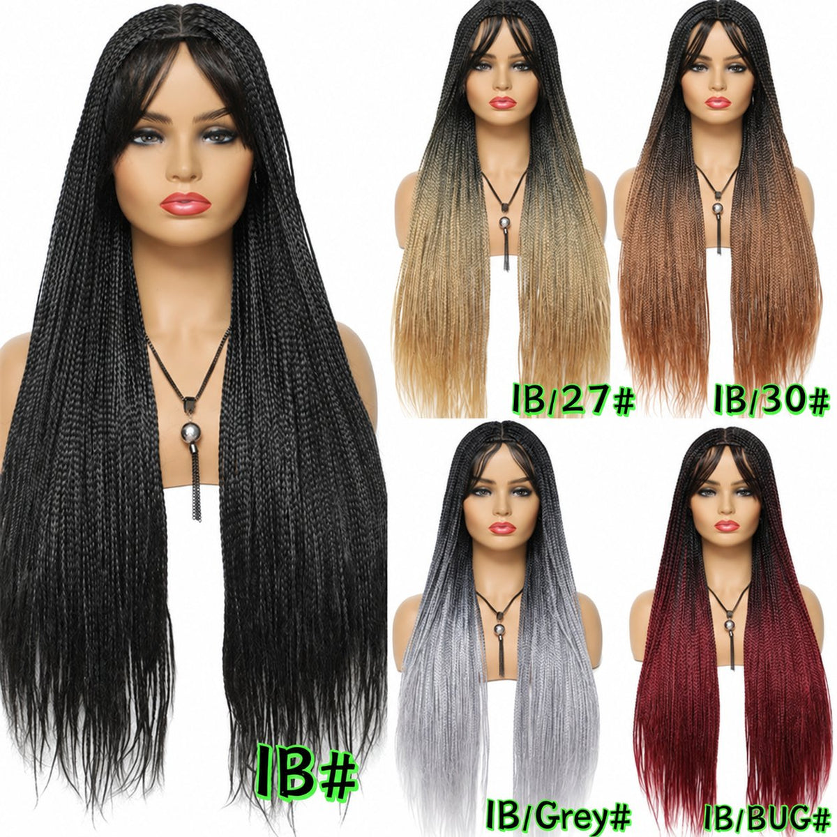 Three-Strand Braided Wig with Baby Hair Detail