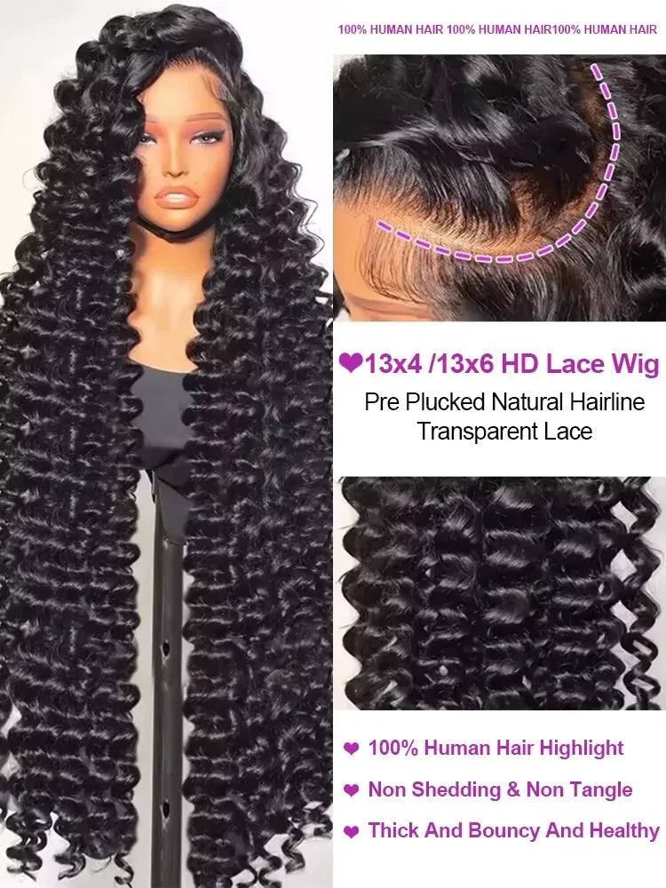 Women's Deep Wave 360 HD Lace Wig — product view
